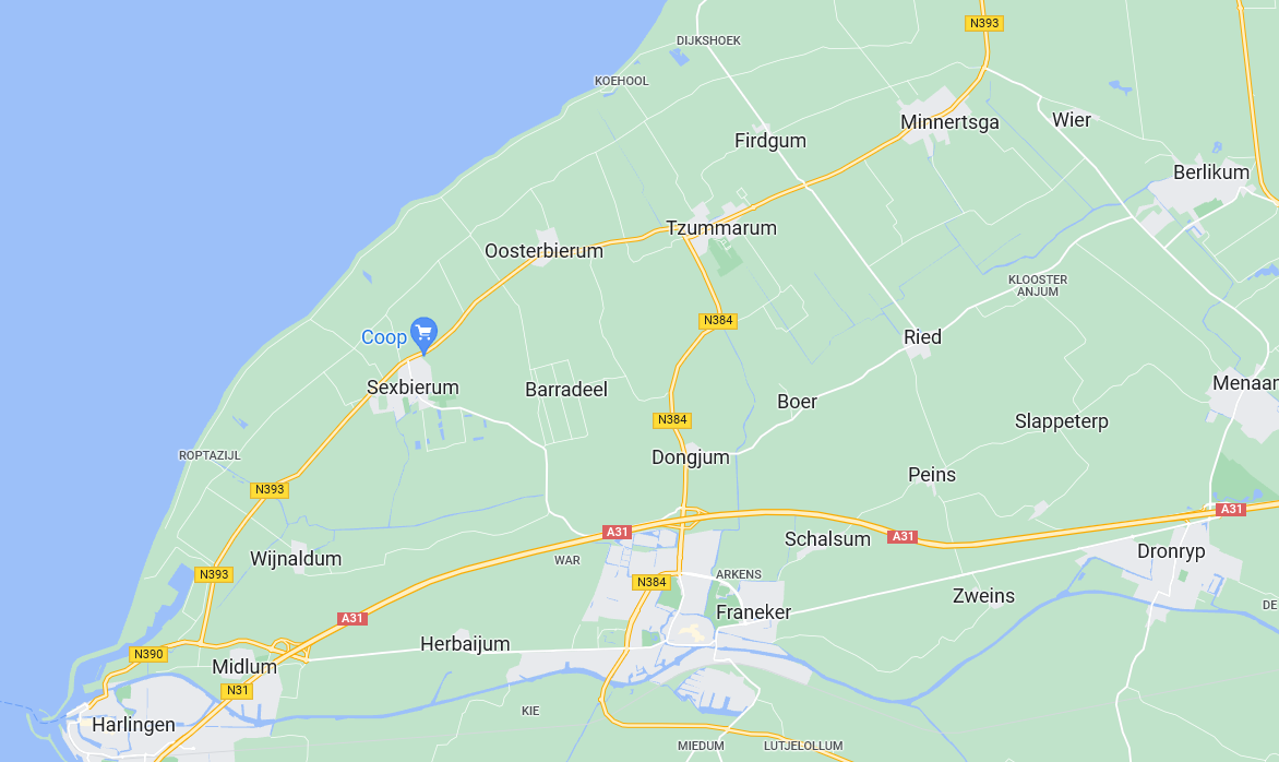 Google Maps wegen Barradeel
